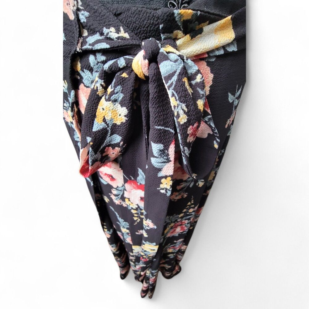 Bobeau Long Wrap Skirt Women’s Large Floral Boho Bohemian Indie Preppy Academia - Picture 3 of 5